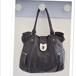 Etienne Aigner leather hobo bag